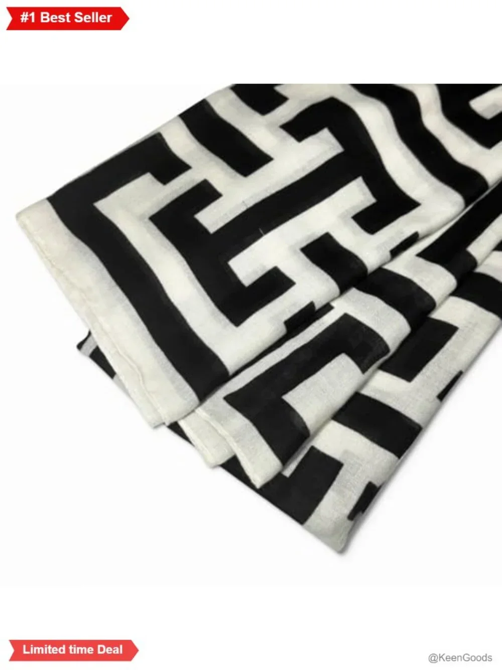Women's Lightweight Cotton Polyester Blend Scarf Shawl Wrap